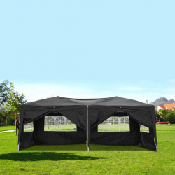 10x20 Black Popup Tent