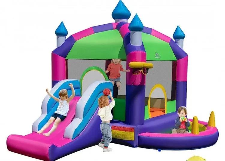 Toddler play and jump