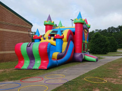 IMG 7018 1774306763 3n1 Royal Castle bounce house basketball goal and slide